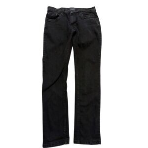 Steve's Jeans Jeans Mens 32x32 Black Regular Straight Stretch Denim 5 Pocket
